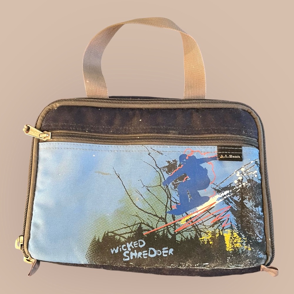 L.L.Bean Expandable Insulated Lunch Box Surfer  Blue